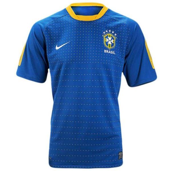 Brazil away retro soccer jersey maillot match men's second sportswear football shirt 2010